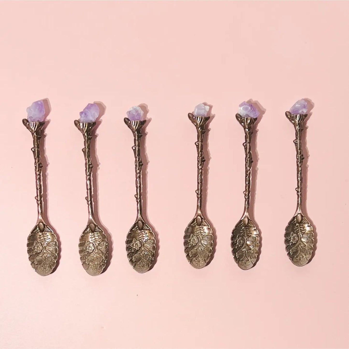 Amethyst Crystal Apothecary Spoon