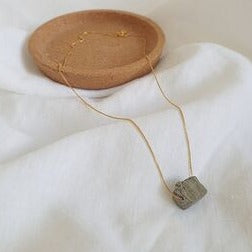 Pyrite - 14k Gold Plated Necklace
