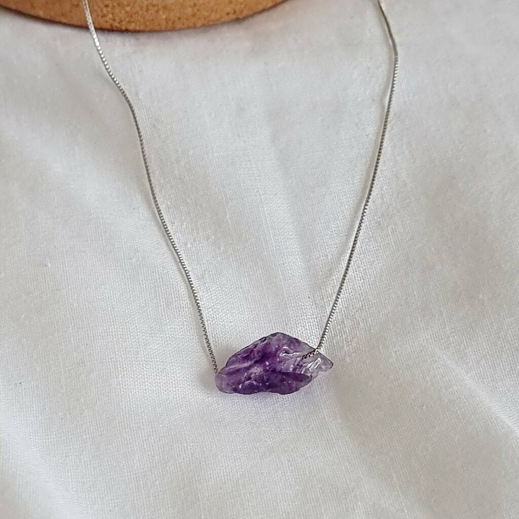 Amethyst - 95 Silver Necklace