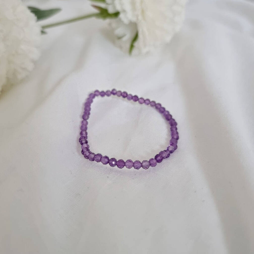 Amethyst Crystal Bracelet - Calm, Clarity, Healing