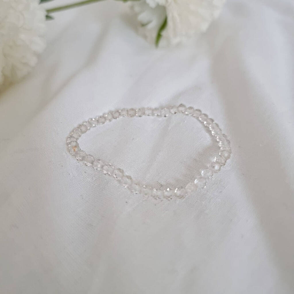 Clear Quartz Crystal Bracelet -Energising, Balancing, Empowering