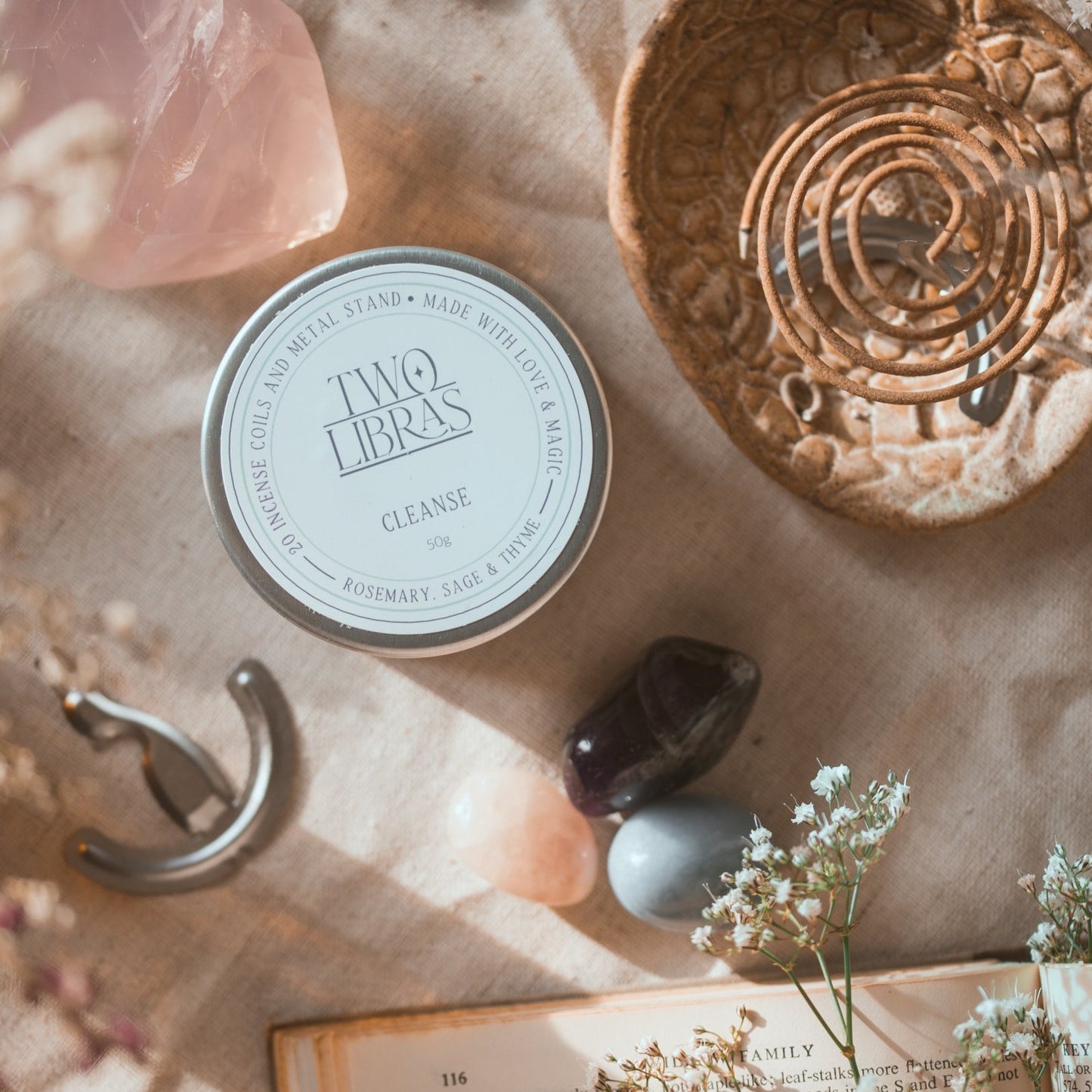 Cleanse Incense Coils - Rosemary, Sage & Thyme