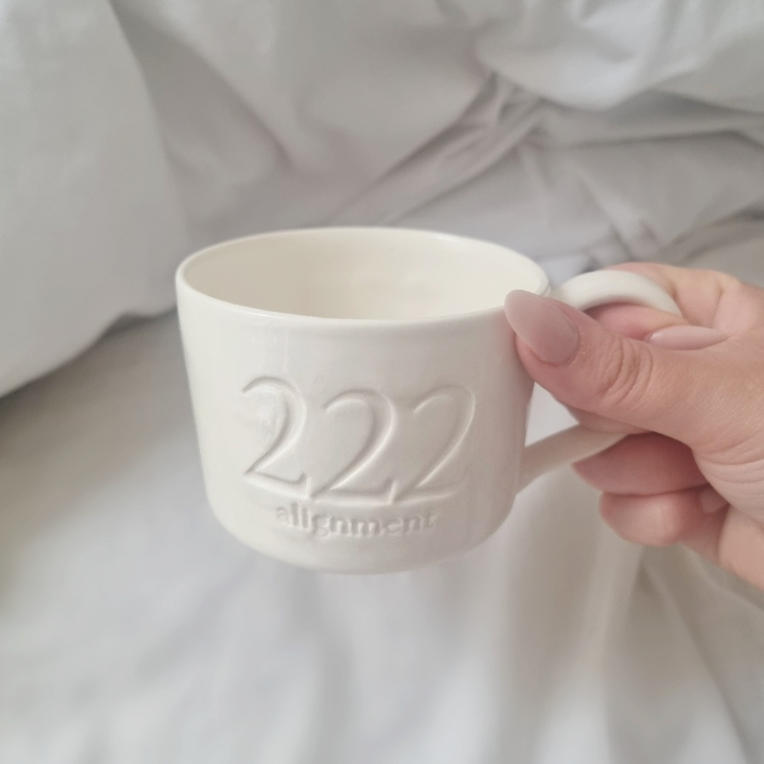 222 Alignment Angel Number Ceramic Mug