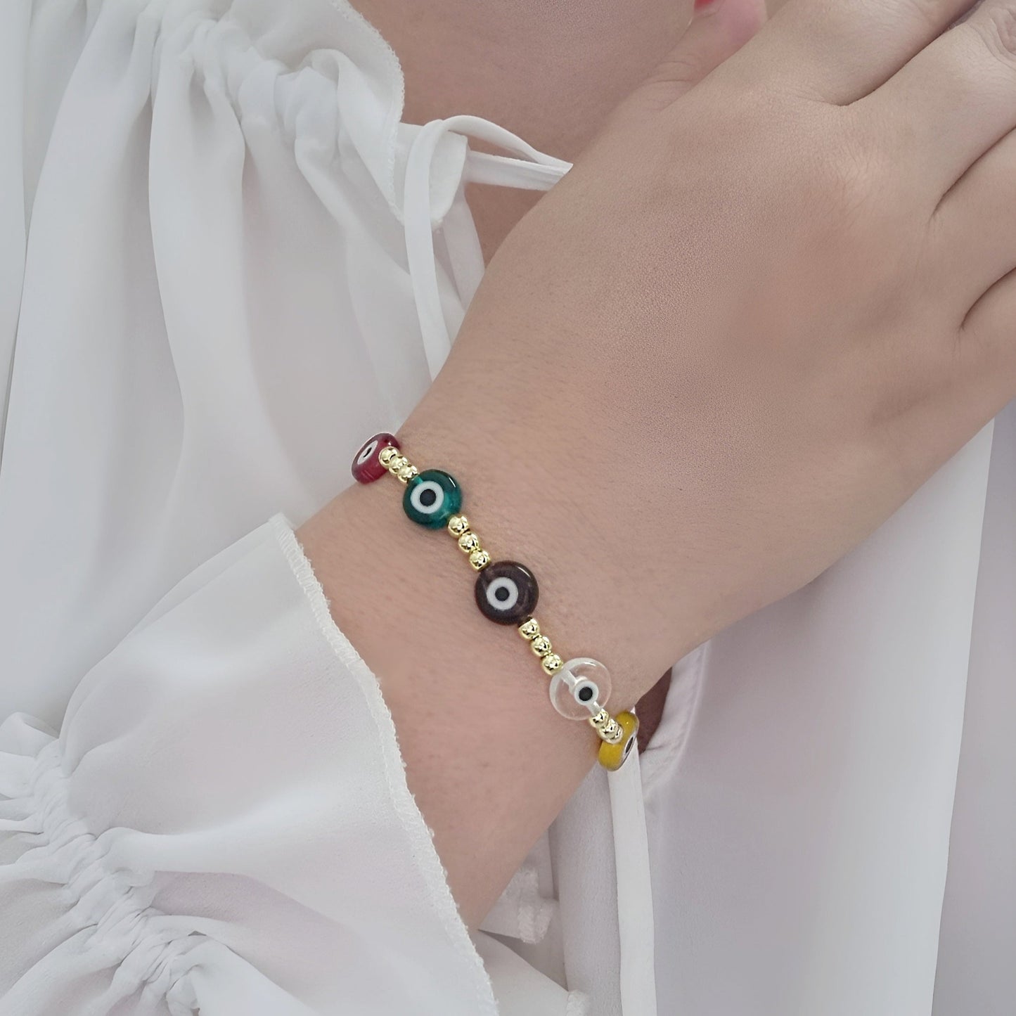 Evil Eye Beaded Friendship Bracelet - Protection, Positivity