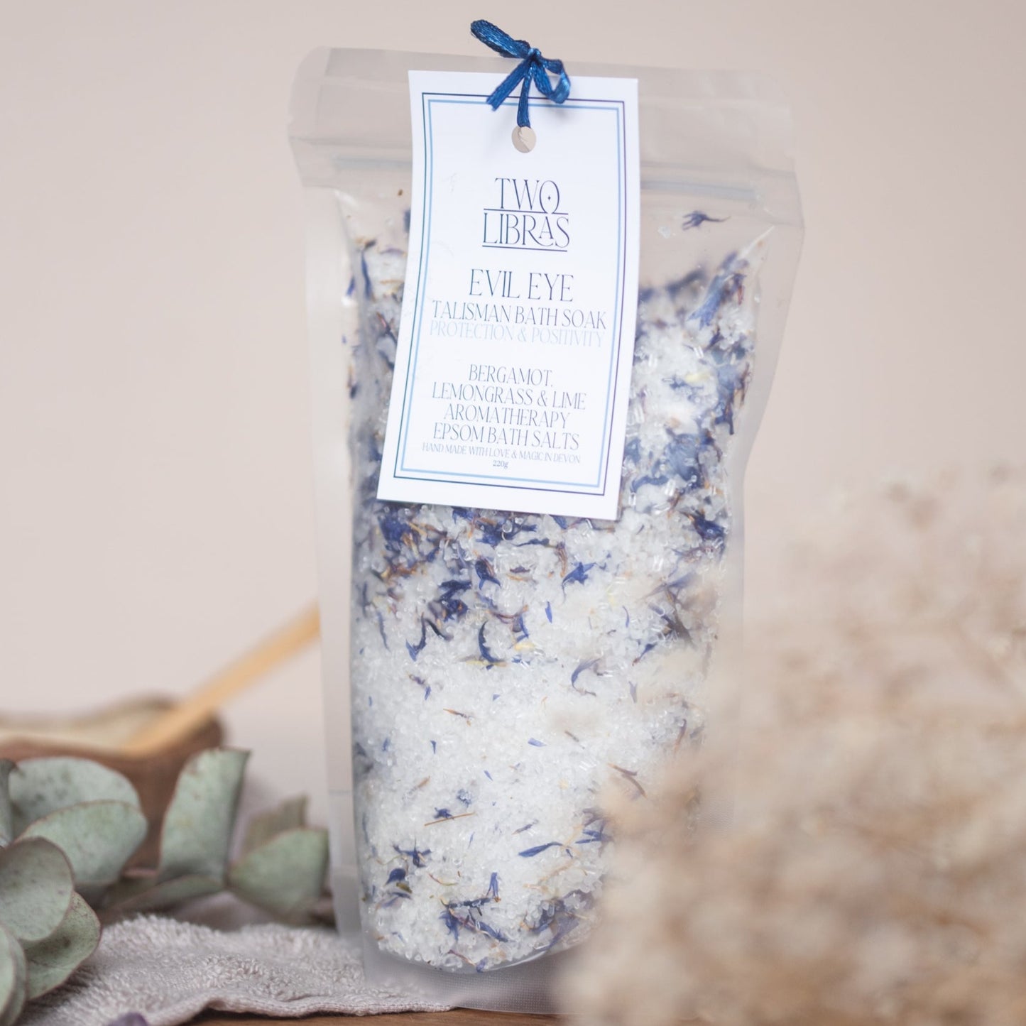 Evil Eye Bergamot, Lemongrass & Lime Bath Soak - Epsom Bath Salts for Protection & Positivity