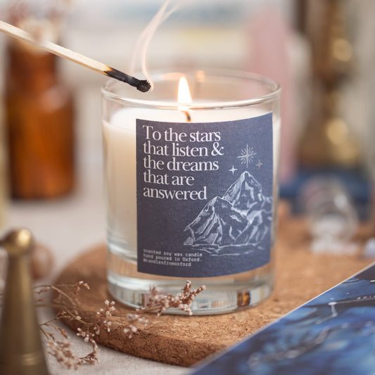 To the Stars & Dreams Candle - A Court of Thorns and Roses ACOTAR book gift