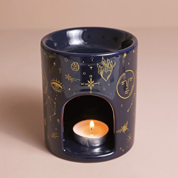 Blue Celestial Moon Night Wax Melt Burner