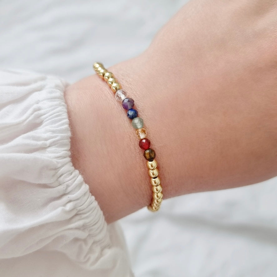 Rainbow Chakra Crystal Bracelet