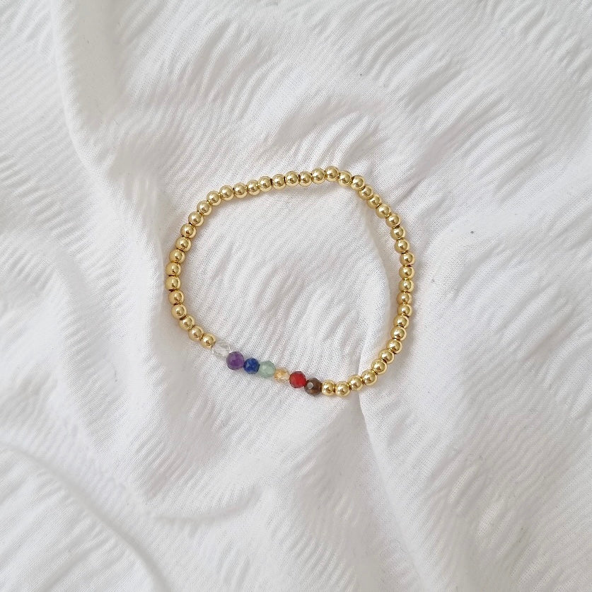 Rainbow Chakra Crystal Bracelet