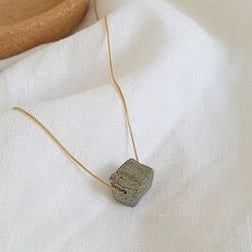 Pyrite - 14k Gold Plated Necklace