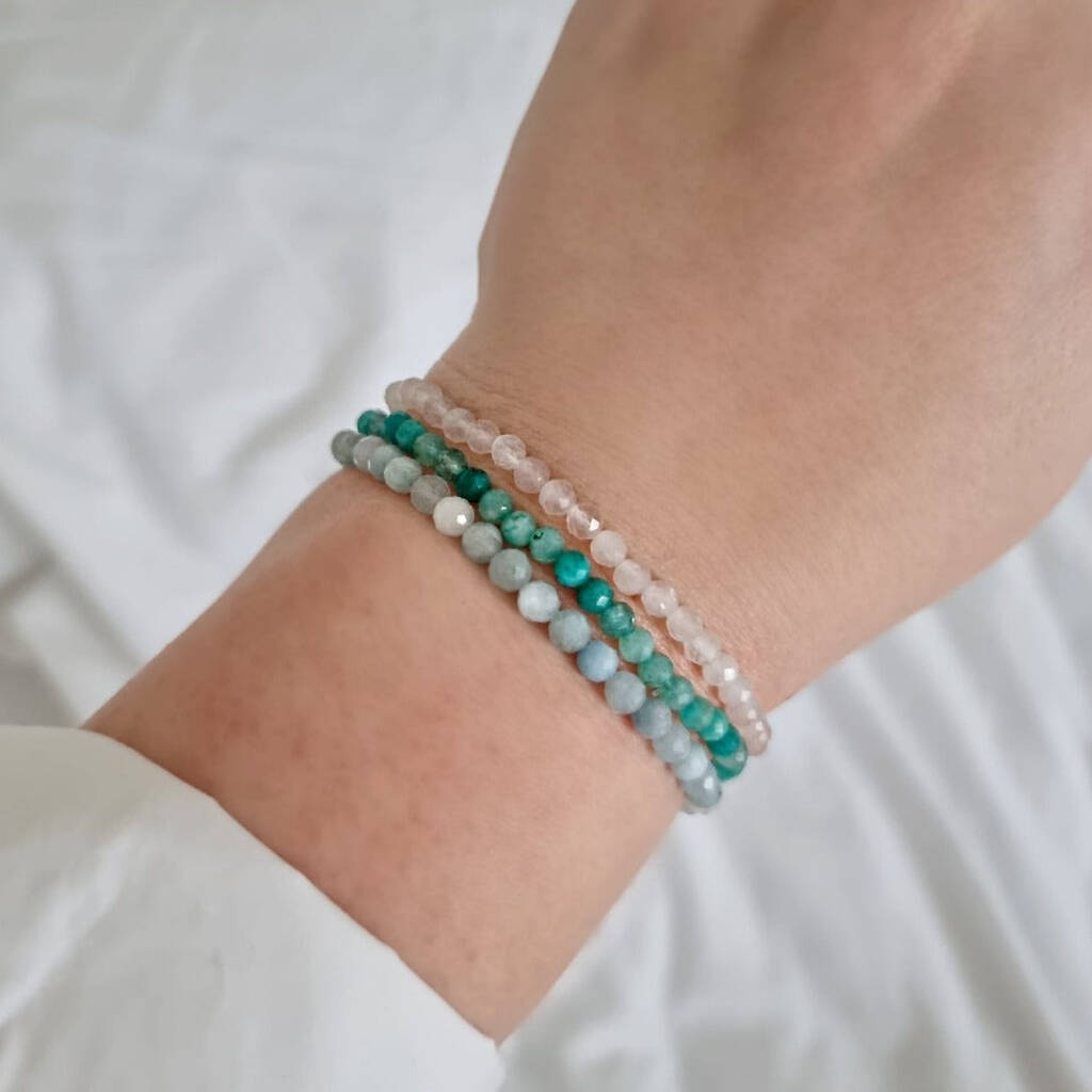Amazonite Crystal Bracelet - Courage, Truth, Confidence