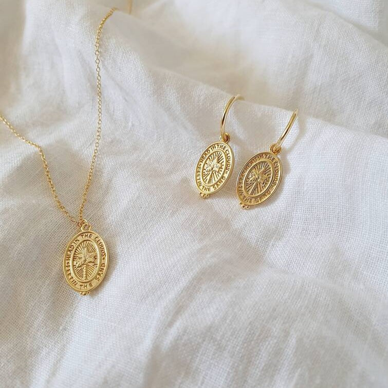 Head In The Clouds - 14K Gold Plated Earrings