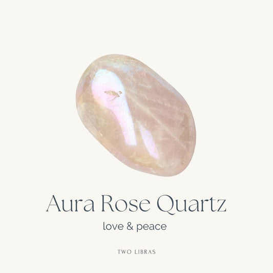 Aura Rose Quartz Tumble Stone - To embrace and love your true self