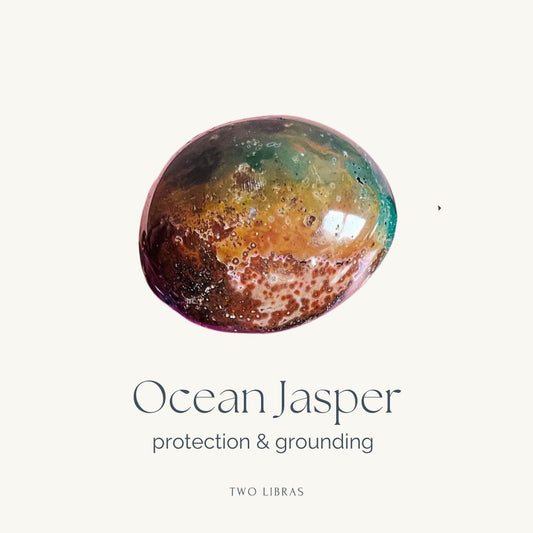Ocean Jasper Tumble Stone - Protection, Discernment, Grounding