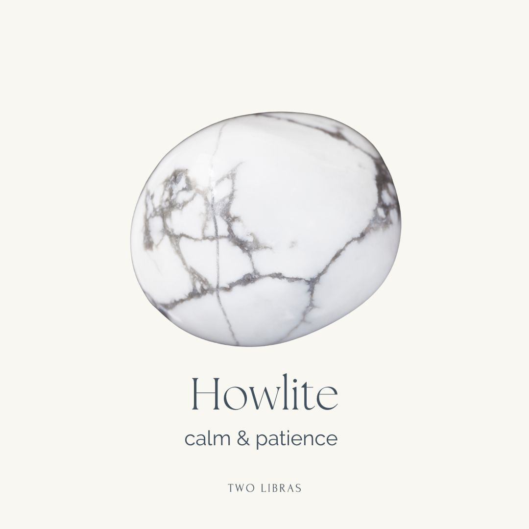 Howlite Tumble Stone - Calm, Awareness, Patience