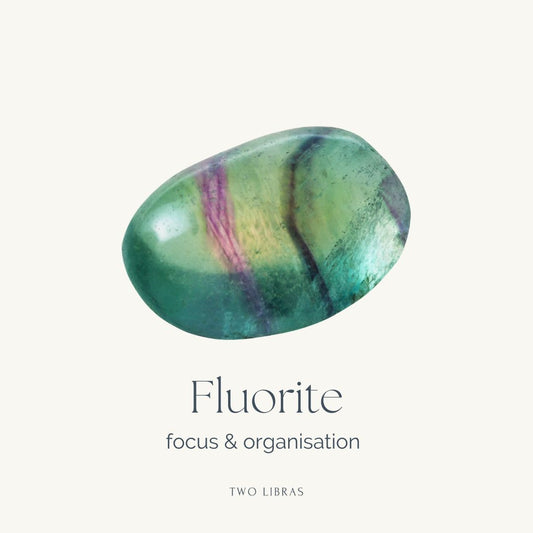 Fluorite Tumble Stone - For reducing noise and getting organised