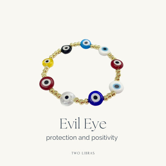 Evil Eye Beaded Friendship Bracelet - Protection, Positivity