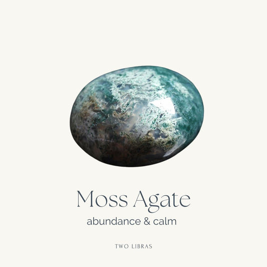 Moss Agate Tumble - Abundance, Balance, Calm
