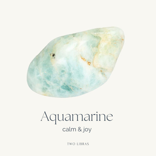 Aquamarine Tumble Stone - Loyalty, Calm, Joy