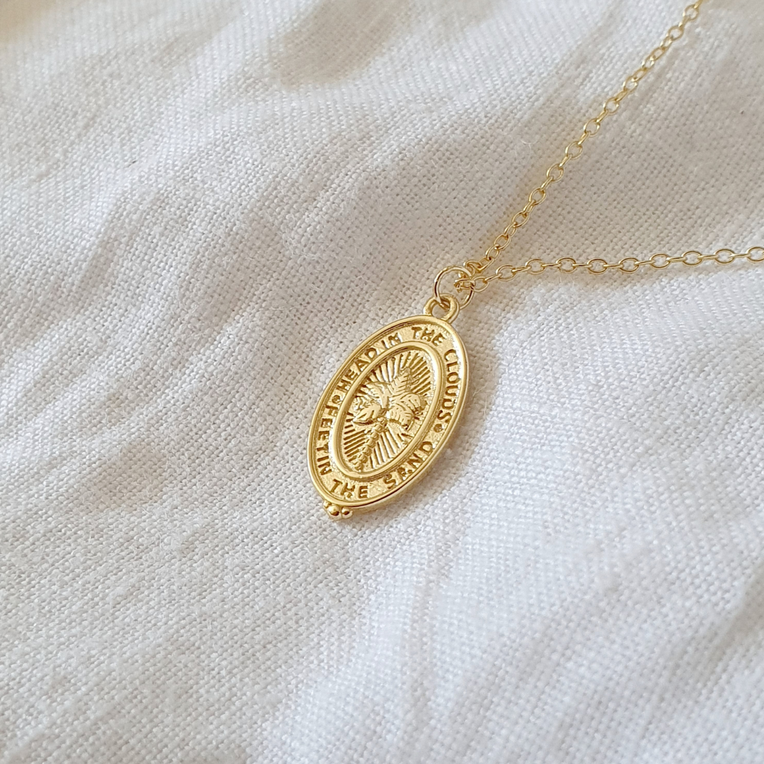 Head In The Clouds - 14k Gold Plated Necklace