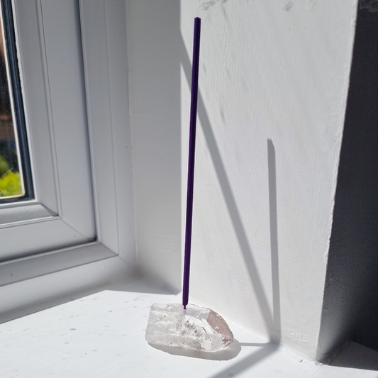 Clear Quartz Crystal Incense Holder