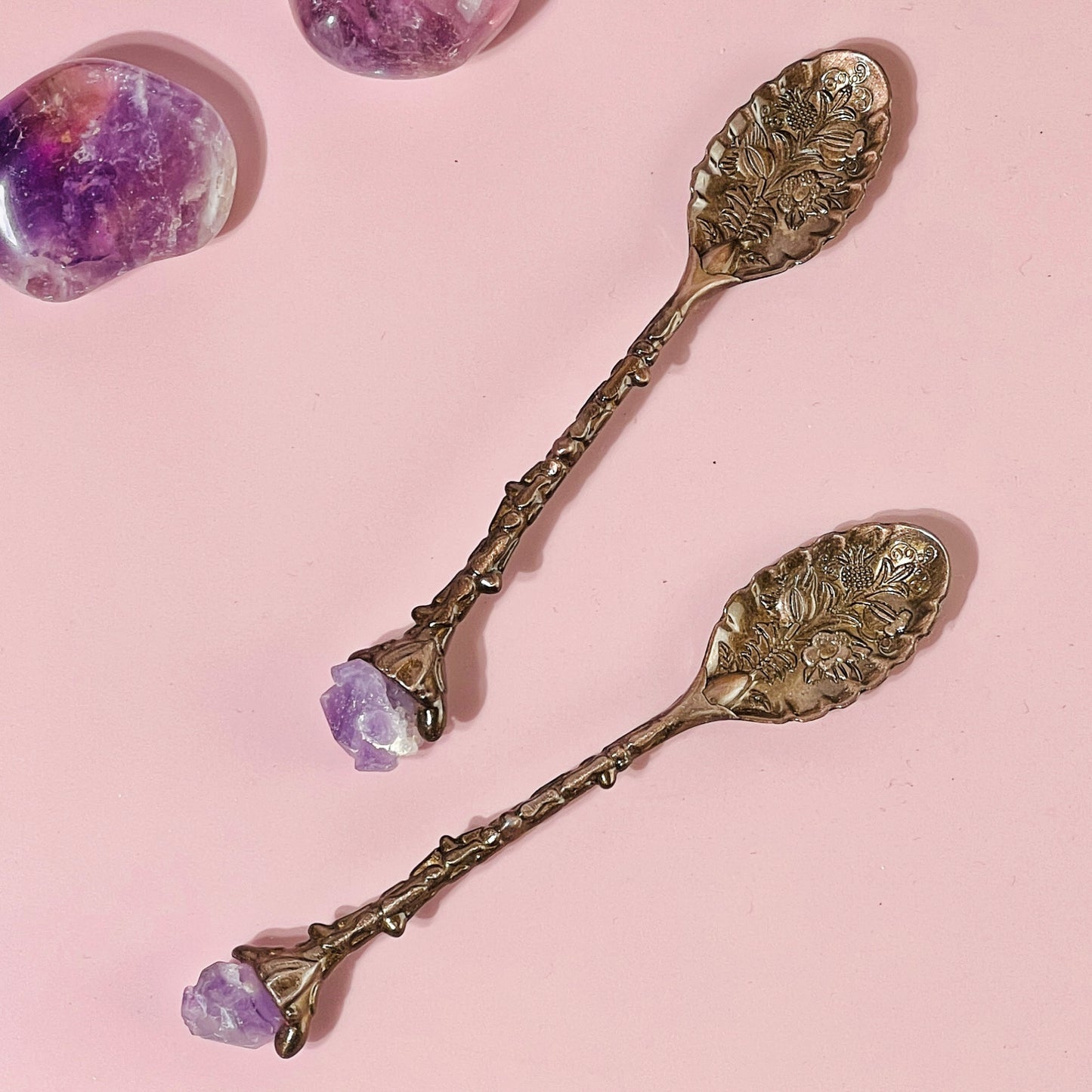 Amethyst Crystal Apothecary Spoon